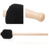 Drum Mallet Stick Drumstick Plush Head Maple Wood Handle for