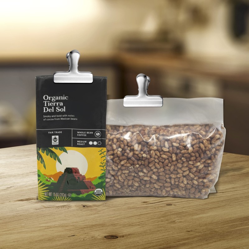 Set of 4 Stainless Steel Flat Alligator Clips