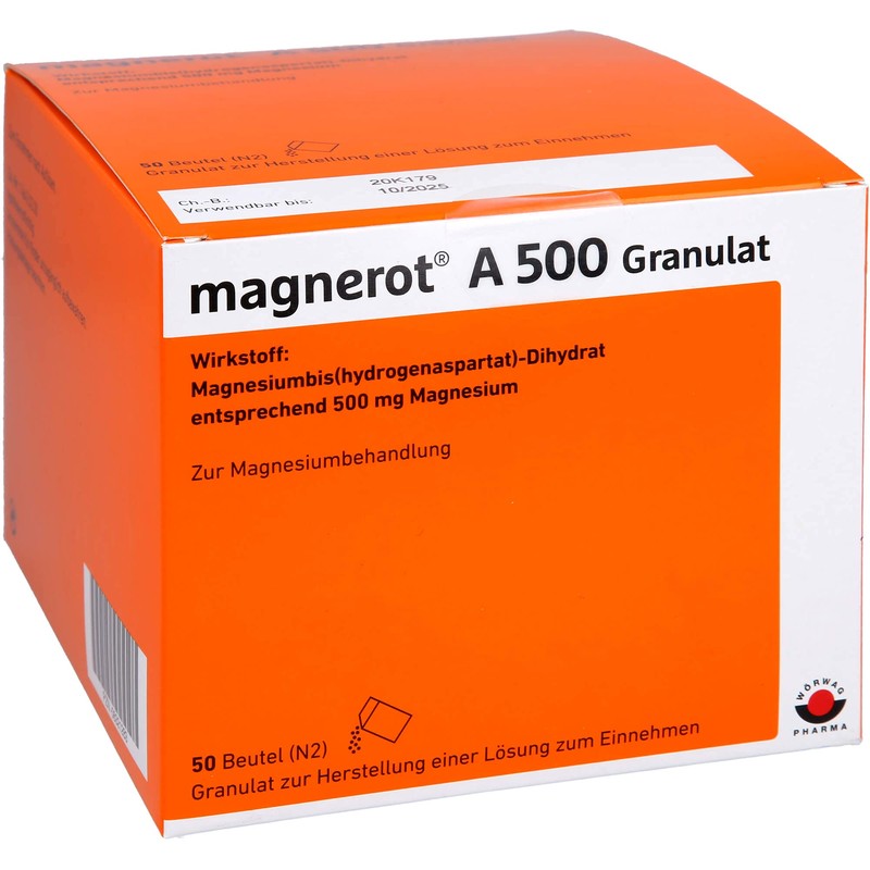 magnerot® A 500 granules with magnesium aspartate - the fruity