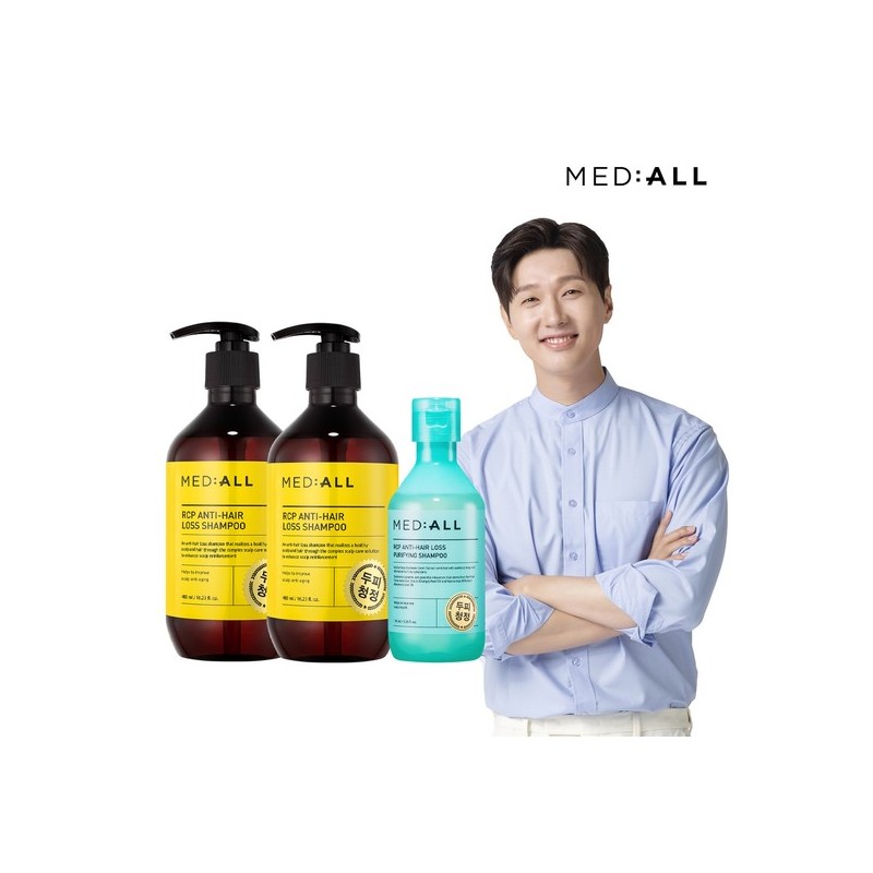Mediol Original Shampoo 480ml x 2 + Purifying Shampoo 100ml