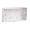 ‎2-Gang White Electric Wall Socket Double Twin 25mm Surface Double