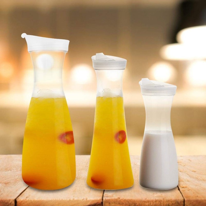 Juice Bottle, Acrylic Transparent Water Jug, Ice Cold Juice, Milk