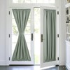 PONY DANCE Sega Green French Door Curtain - Privacy Blinds