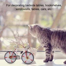 Mini Bike Model Ornament High Simulation Vivid Details Compact Structure Finger Bikes Toys for Office Decoration Desktop Home Decor Modern Office Shelf Desktop