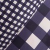 OHS Gingham Bedding Blue, Single Duvet Covers Set Reversible Plaid