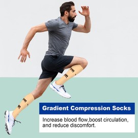 Hi Clasmix 6 Pairs Compression Socks for Women&Men 20-30mmhg Best for Circulation,Pregnancy,Media,Nurse,Running,Travel(Animal Cartoon,Large-X-Large)