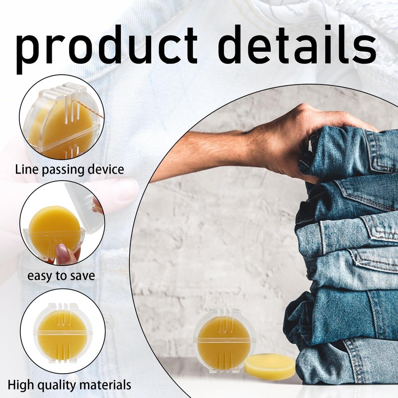 2PCS Beeswax Thread Conditioner Beeswax for Thread with Plastic Box