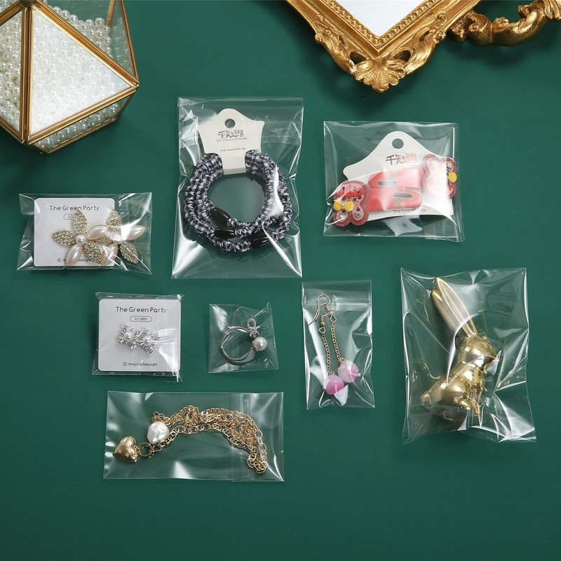 200 Pack 2" x 2" Thick Small Clear Resealable Self