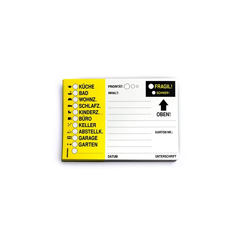 Professional Moving Labels – Large Vinyl Stickers for Labelling Moving
