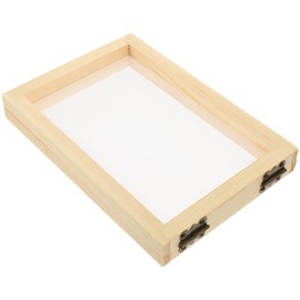 COHEALI Pantalla de Madera para Hacer Papel: Molde para Hacer Papel, Marco de Madera para Hacer Papel para Manualidades de Papel DIY 18X12.5Cm