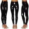 NewL Women Mirror Faux Patent Leather Leggings Shiny Stretch Tighten