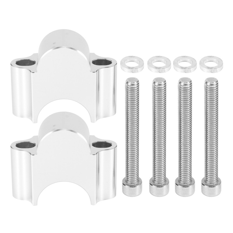 7/8in 30mm Handlebar Risers Clamp Bars Kit Universal Parts for