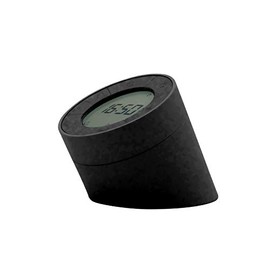 Gingko Edge Light Alarm Clock with Motion Activated Modes & Soft Dimmable Ambient Light, Rechargeable with USD Adaptor Lead, (Black)