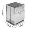 JEMLYD Portable Folding Wood Burning Camping Stove with Grill, Stainless