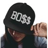 Baseball Mütze Cap Caps schwarz Snapback with Adjustable Strap BOSS