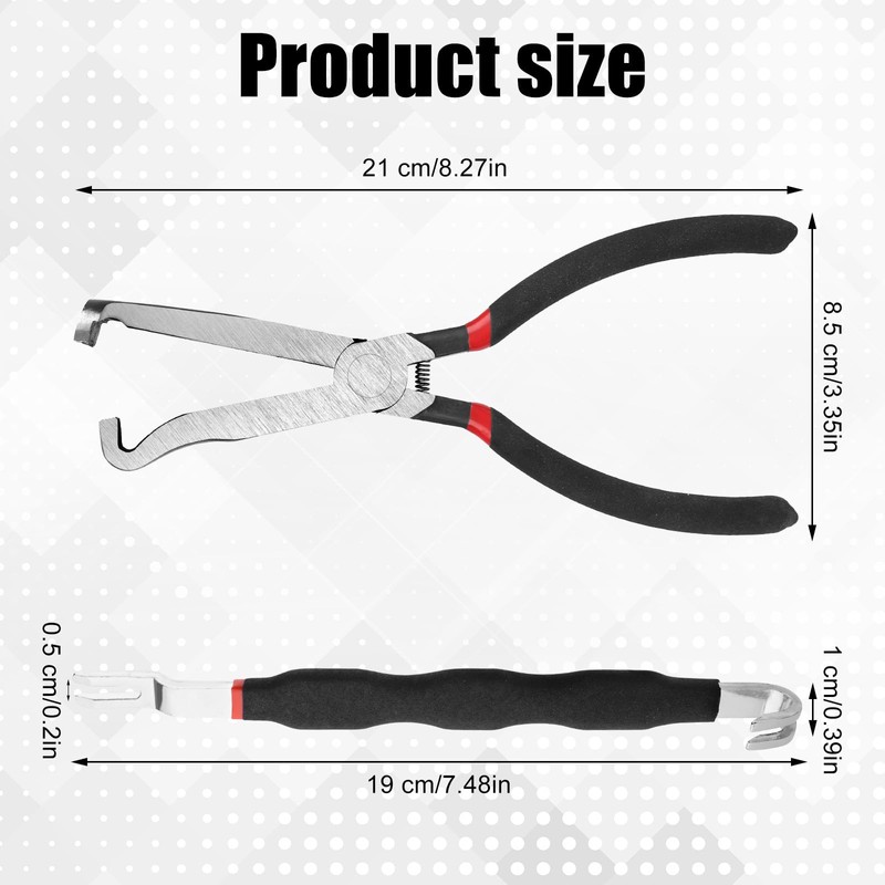 BOXOB 2pcs Electrical Disconnect Pliers Tools, Automotive Electrical Connector Pliers