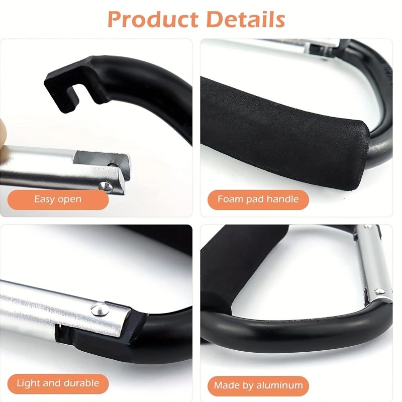 Unbranded Convenient and Durable Multi Purpose Stroller Hook - Ideal