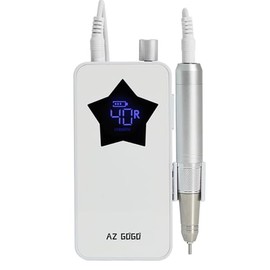 AZ GOGO Professional Nail Drill,Rechargeable Coreless Efile Machine for Acrylic Extension Gel Dip Powder Powerful Portable Efile