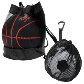 2 Stück Ballnetz,Balltasche,Fussballnetze Für Bälle,Sportrucksack Kinder,Basketball Rucksack,Tragbare Balltasche mit Kordelzug,Basketball Tasche,Fussball Rucksack für Fußball Tennis Kinder Erwachsene