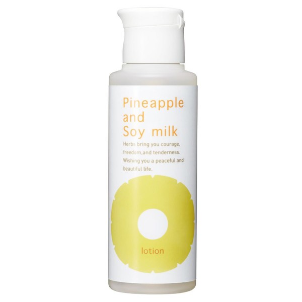 Suzuki Herb Research Institute Pineapple Soy Milk Lotion, 3.4 fl oz (100 ml), Approx. 1 Month Supply, Bikini Line, After Hair Removal, Unwanted Hair Care, Hair Loss