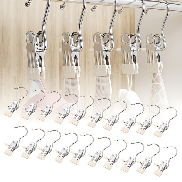 FHBHJNATC Pack of 20 Clothes Pegs Without Imprint, Towel Clips,