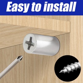 80PCS Shelf Support Pegs, Shelf Pins for Wood Shelving, Shelf Bracket Pegs with Non-Slip Cover, Cabinet Shelf Pegs Suitable for Furniture, Shoe Cabinets, Kitchen