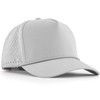 Falidem 5-Panel Quick Dry Trucker Hat, Laser Cut Mesh Snapback