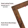 SESEAT 8x10 Picture Frame Brown Set of 6, Display Pictures