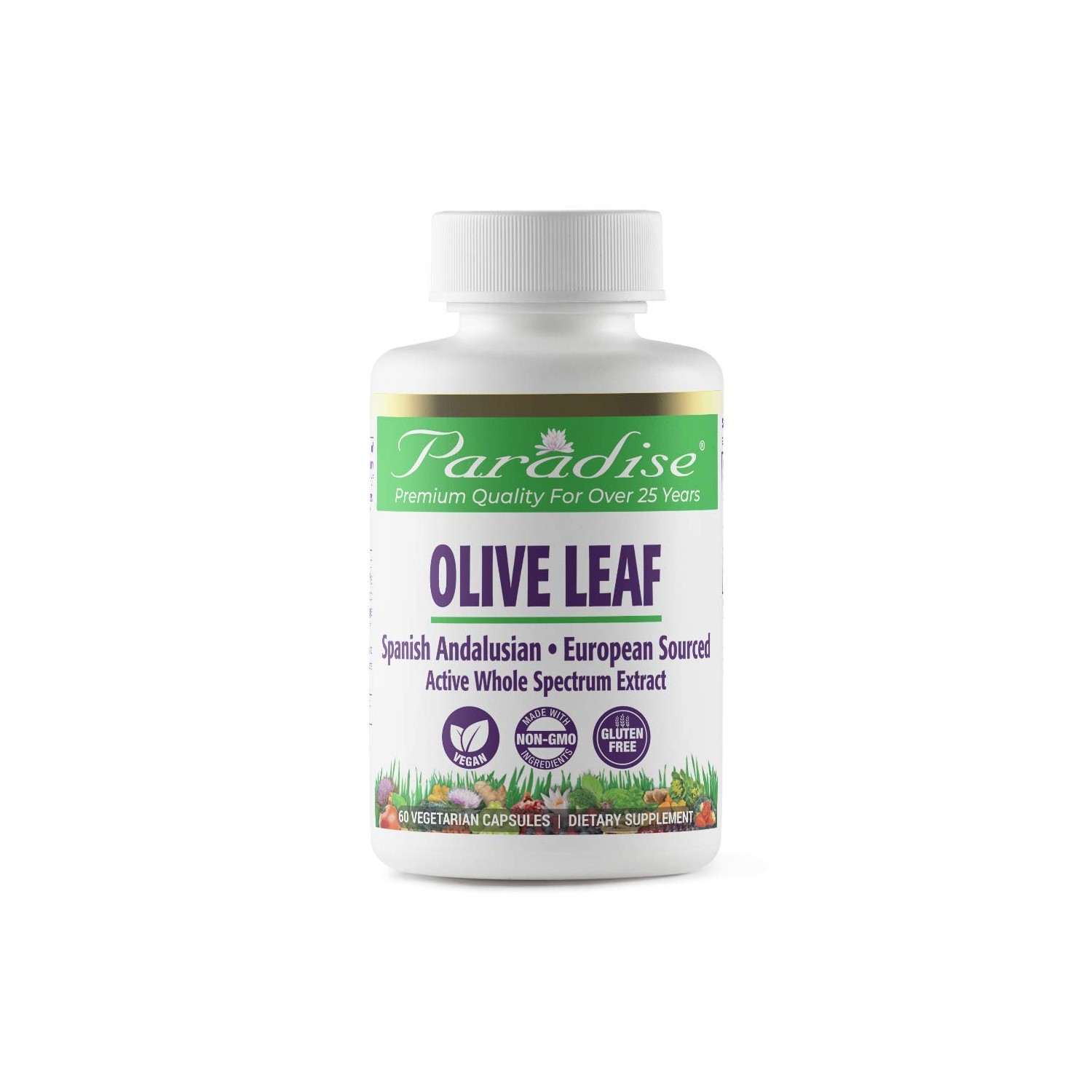 Paradise Herbs Olive Leaf Extract from Spanish Andalusian Olive Trees ...