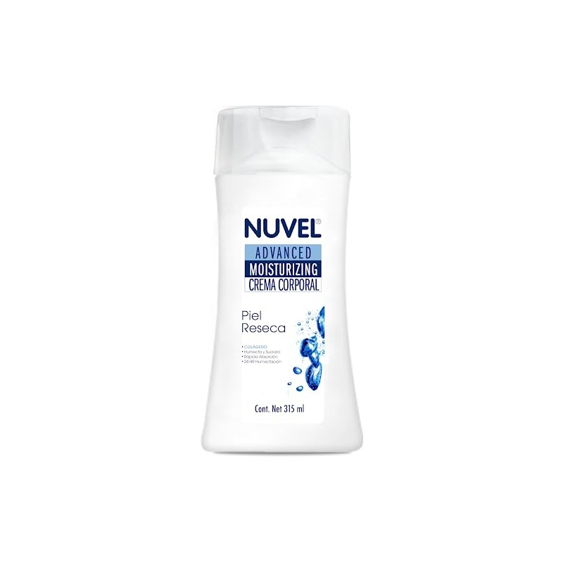 Nuvel Crema Corporal con Colageno para Piel Reseca 315ml, Crema
