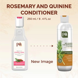 Pili Natural Rosemary and Quinine Conditioner - Romero y Quina Balsamo - Strengthen hair follicles, Prevents Hair Loss and Helps to Improve Growth.