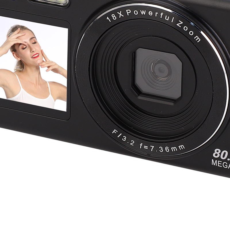 Generic 5K Digital Camera, 80MP Double Screen WiFi Camera 18x