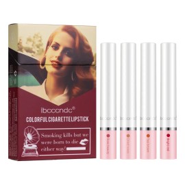 Kit De Lápices Labiales Coloridos Diseño Slim Tipo Cigarrill                                                                                          