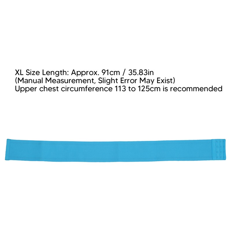 Breast Support Band Blue Easy Adjustment Soft Elastic Skin Friendly
