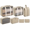 7-Piece Travel Packing Cubes Set – Foldable Luggage Organizer Bags