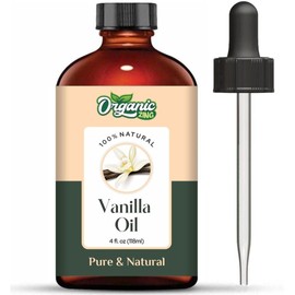 Organic Zing Vanilla (Vanilla Planifolia) Oil | Pure & Natural Essential Oil for Aroma, Diffusers, Skincare & Massage - 118ml/3.99fl oz