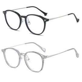 JCAYANQWGY Nearsighted & Farsighted Glasses - Myopia Glasses For Women & Men, Driving (-0.5AA, -1.5 x)
