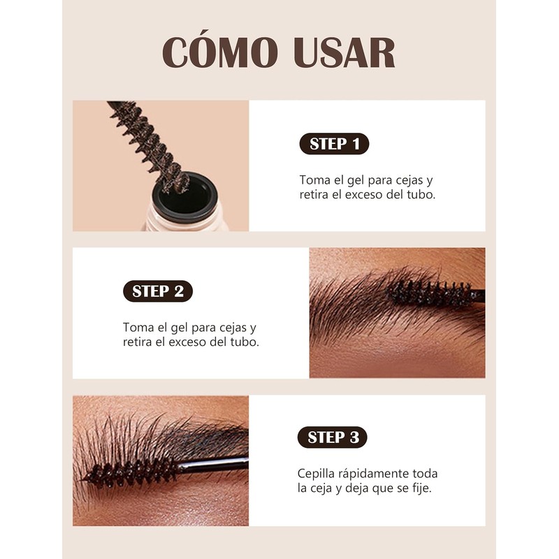 Erinde Gel de Tinte para Cejas de Larga Duración, #1