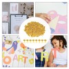KINBOM 600pcs 8 x15mm Paper Fasteners Brads, Gold Round Head