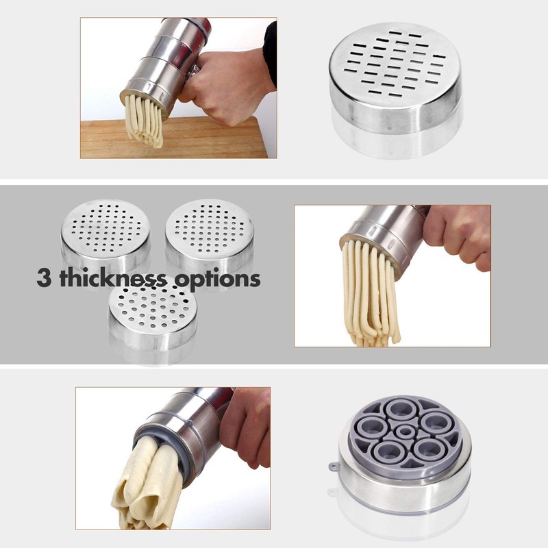 VETAKING Stainless Steel Manual Noodles Press Hand Crank Spaghetti Fettuccine