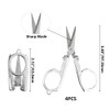 XINMEIWEN 4 Pack Small Folding Stainless Steel Cutter - Mini