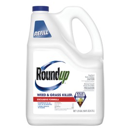 Roundup Weed & Grass Killer₄ Refill, Use In and Around Flower Beds, Trees, Driveways, Walkways & More, 1.25 gal.