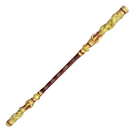 40 inch Long Black Myth Wukong Staff, PU Material(High Strength Soft Rubber), Ruyi Jingu Bang, 1:1 Restoration of Reality, Sun Wukong Staff, Collections for Fans(Gold) (Gold)
