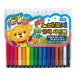 Nomarji Sign Pen 16 Colors Jigu Chemistry / 노마르지싸인펜 16색 지구화학