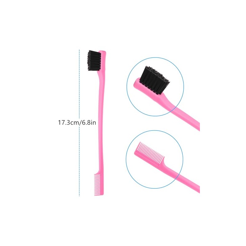 6Pack Double Sided Edge Control Hair Brush Professional Edge Control