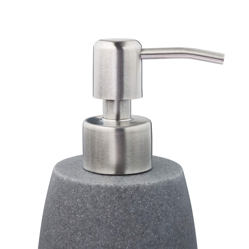 Relaxdays Soap Dispenser 300ml Refillable Bathroom Kitchen Liquid Soap Dispenser
