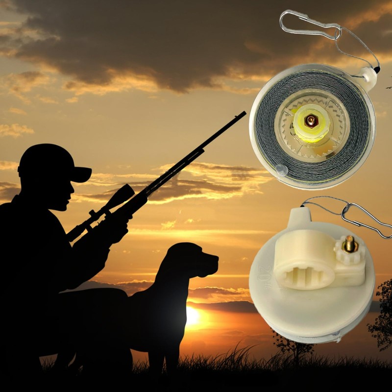 2 Pack Trip Wire on Reusable Reel, Durable Silicon-Coated Line