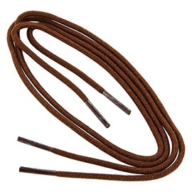 Collonil – 1 Pair of Shoelaces – Round – Thin – Diameter Approx. 2.0-2.5 mm – Different Lengths Available - Brown - 60 cm