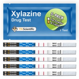 TN Scientific (XYL) Drug Test Strips 2, 5, 10, 25 Pack – Powder/Liquid - 5 Strips