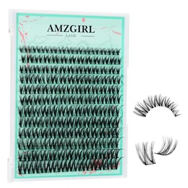 Cluster Lash Extensions 144PCS D Curl Eyelash Clusters with Premium Eyelash Wide Band, Eyelashes Cluster Volume Individual Natural Lashes Cluster(D-Mix,9-18mm)